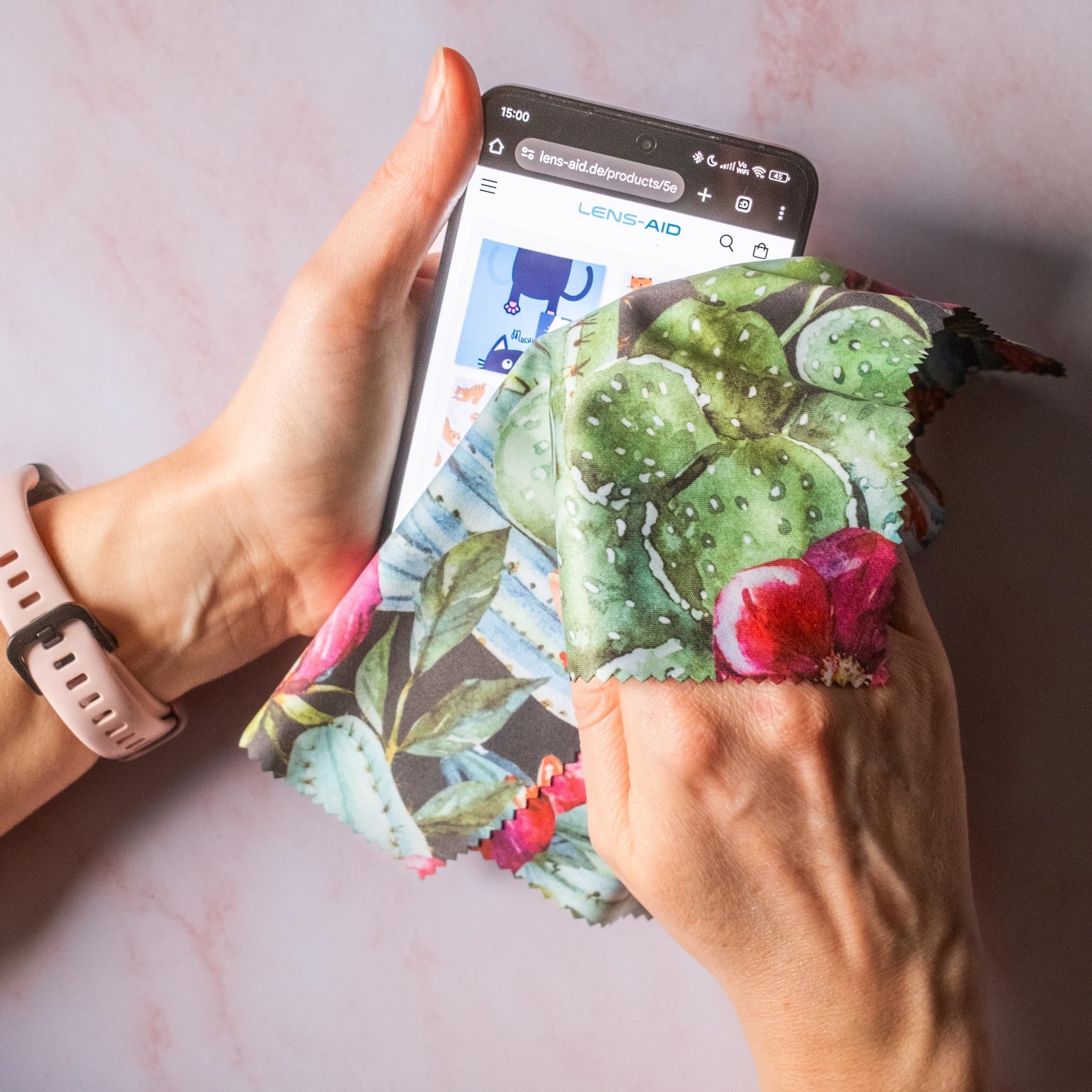 Lens-Aid Paño De Limpieza De Microfibra Con Diseño Elegante - Foto 7