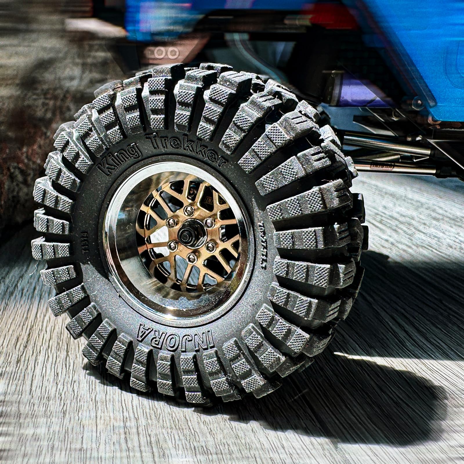 Jantes ModuWheel laiton et aluminium 1.3'' INJORA pour 1/18 1/24 (x4) - YQW-MW1308SR