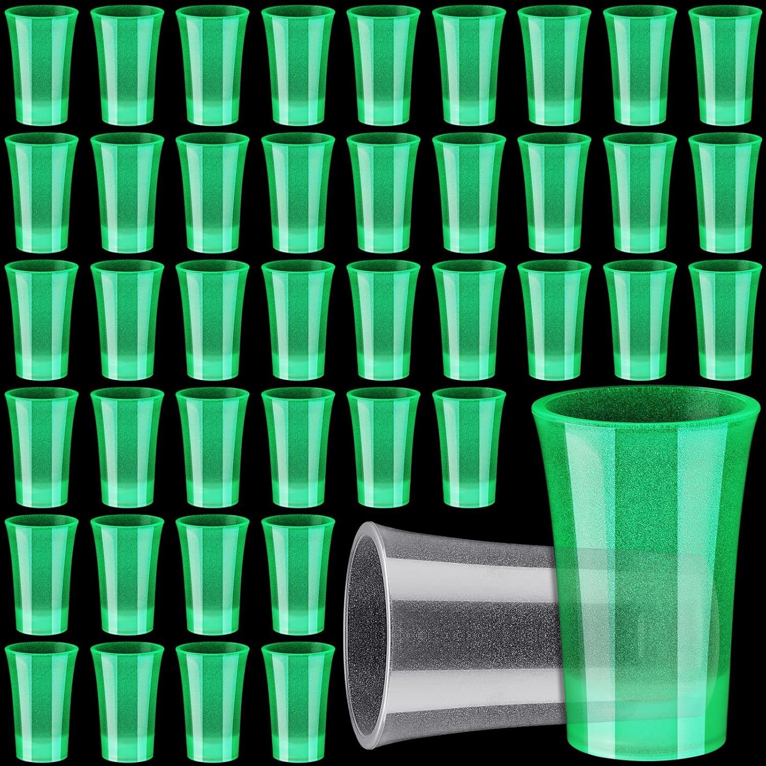 Sieral 100 Pcs Christmas Shot Glasses Bulk, Acrylic Mini