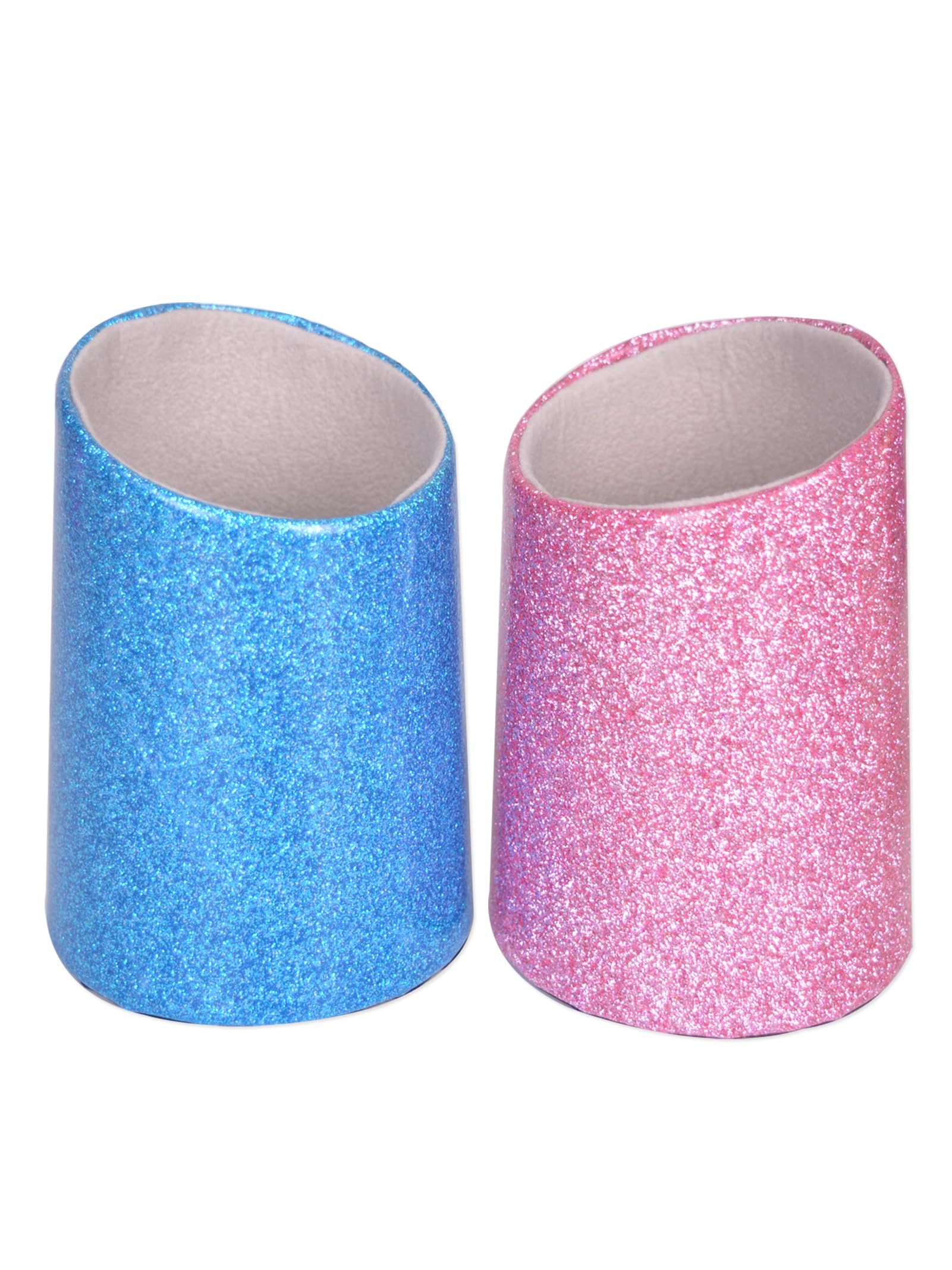 2 Pack Eyeglasses Holder PU Leather Glasses Stand Case Holder for Desks or Nightstands