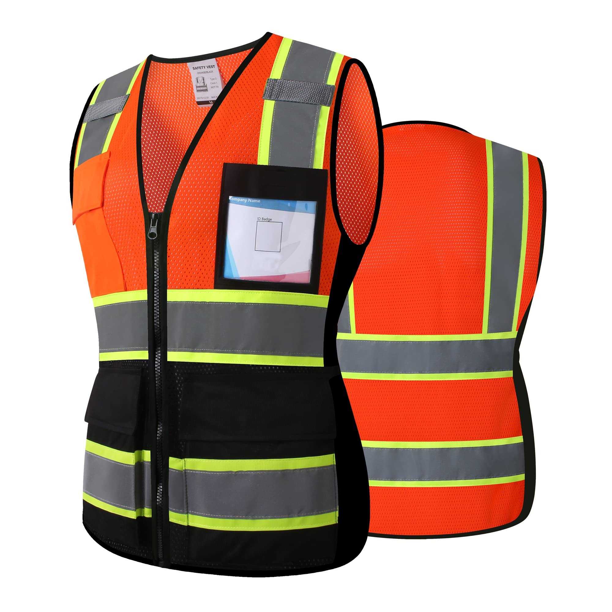 Safety Vest for Men Women Reflective Construction Vest Hi Vis ANSI Standard