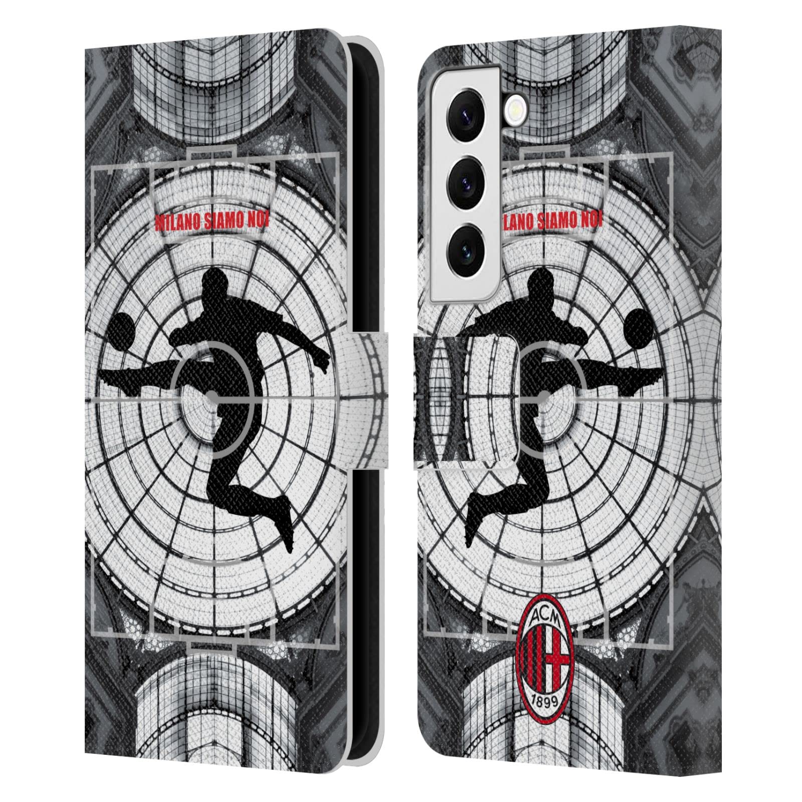 Funda Samsung S22 5G AC Milan tipo libro para el día a día 7