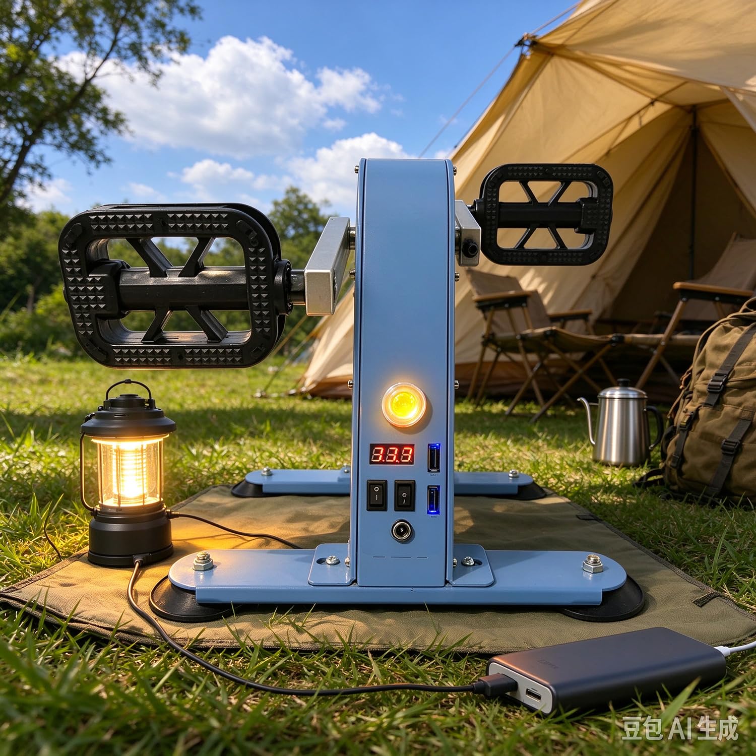 Generador De Pedal Portátil,Generador De Manivela 100w