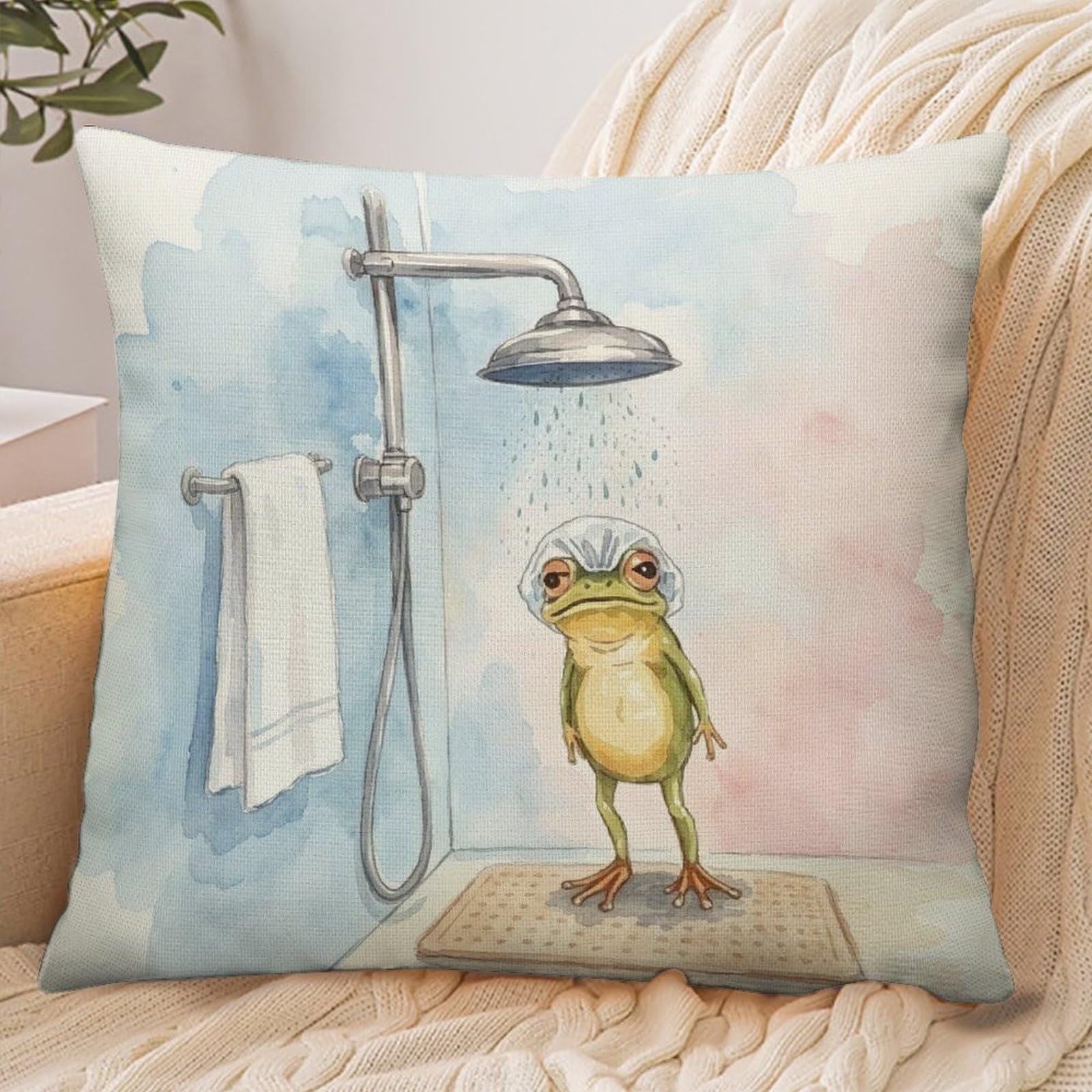 Fekiloot Style Funny Frog Pillowcase Pillow Sham Pillow Case