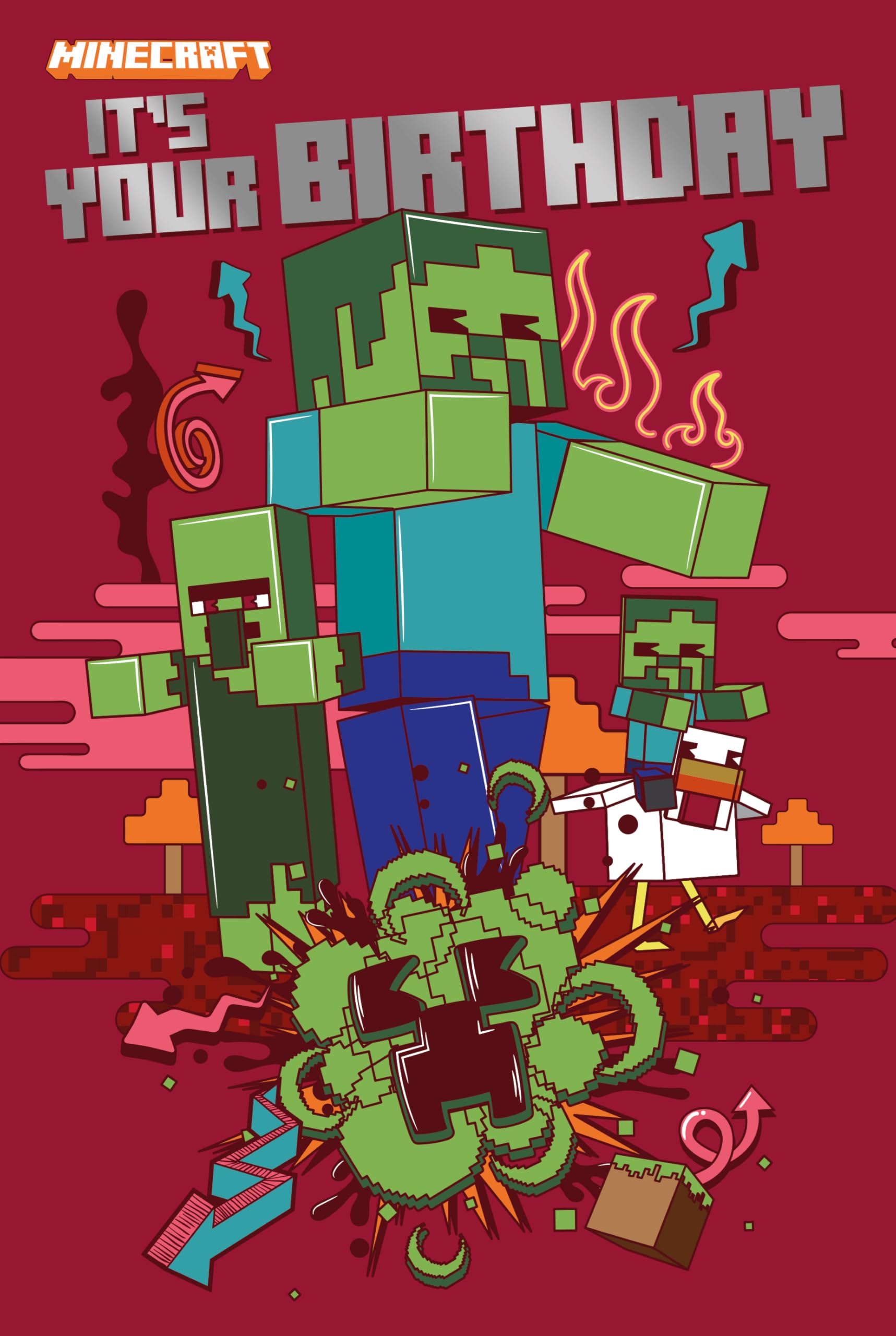 Minecraft Generic Birthday Card