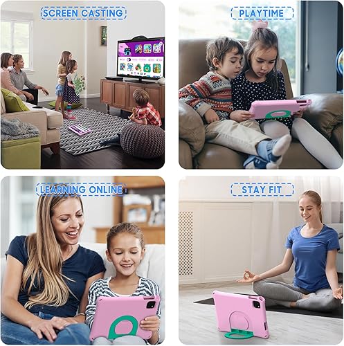 Miniatura 7 de Tableta para niños, tableta Android 15 de 10.1 pulgadas para niños, 12 GB+64 GB, Octa-Core, batería de 6000 mAh, WiFi 6, aplicaciones infantiles