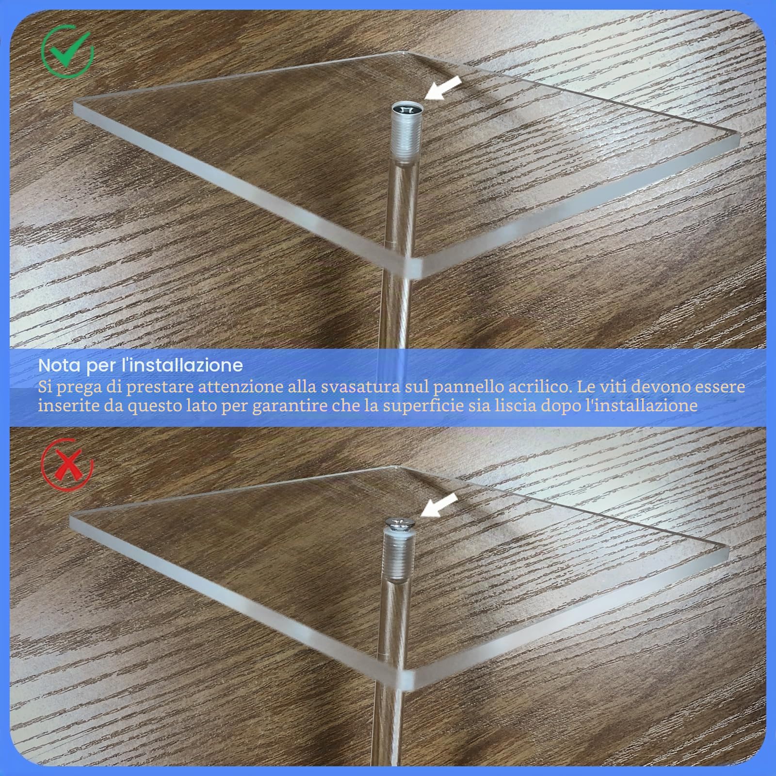 TEKXYZ Supporto per Palloncini in Acrilico Trasparente Alto 40CM | per Decorazione Da Tavolo con Palloncini - Set da 10