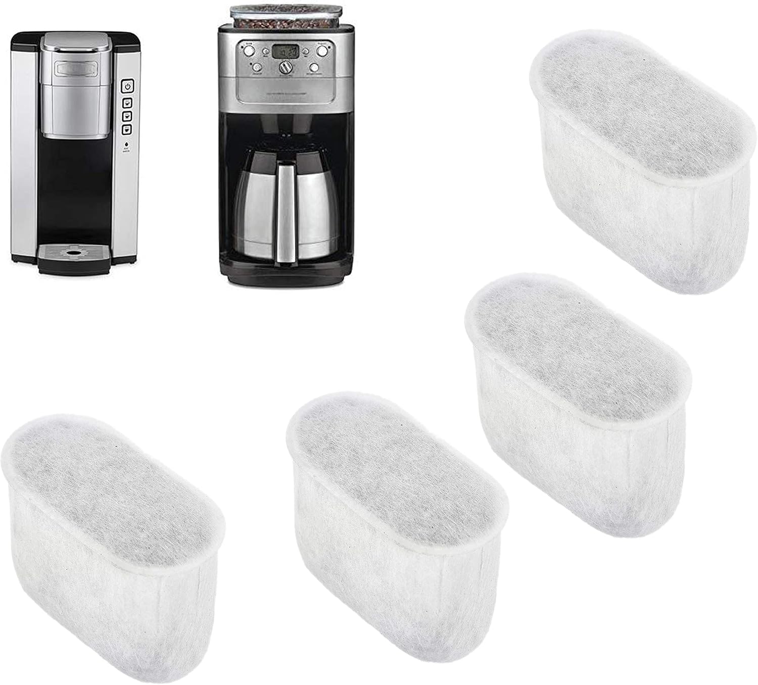 Kare & Kind 24-Pack C-art Coffee Makers Replacement Activated Charcoal Water Filters - Compatible with All C-art Coffee Makers
