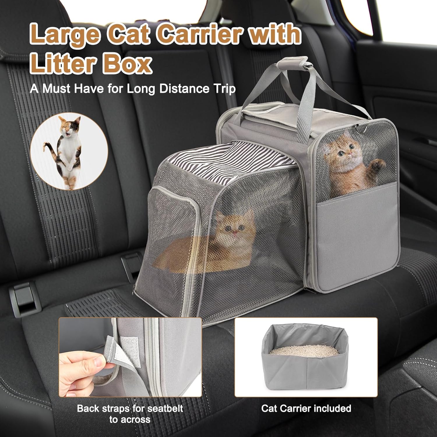 The Ultimate Cat Travel Solution: LitaiL Expandable Carrier with Litter Box Review!