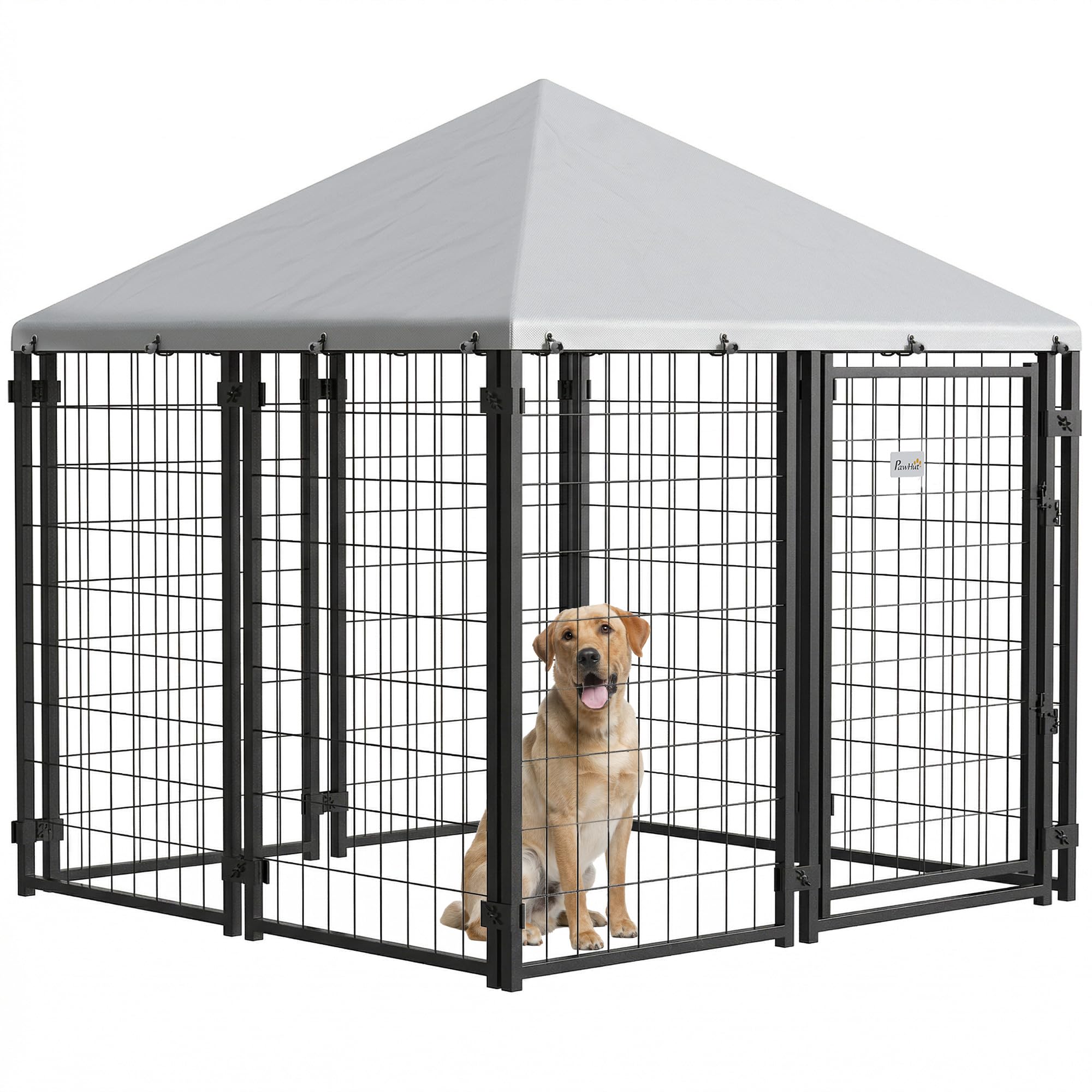 PawHut 4.6x4.6x5 FT Outdoor Dog Kennel