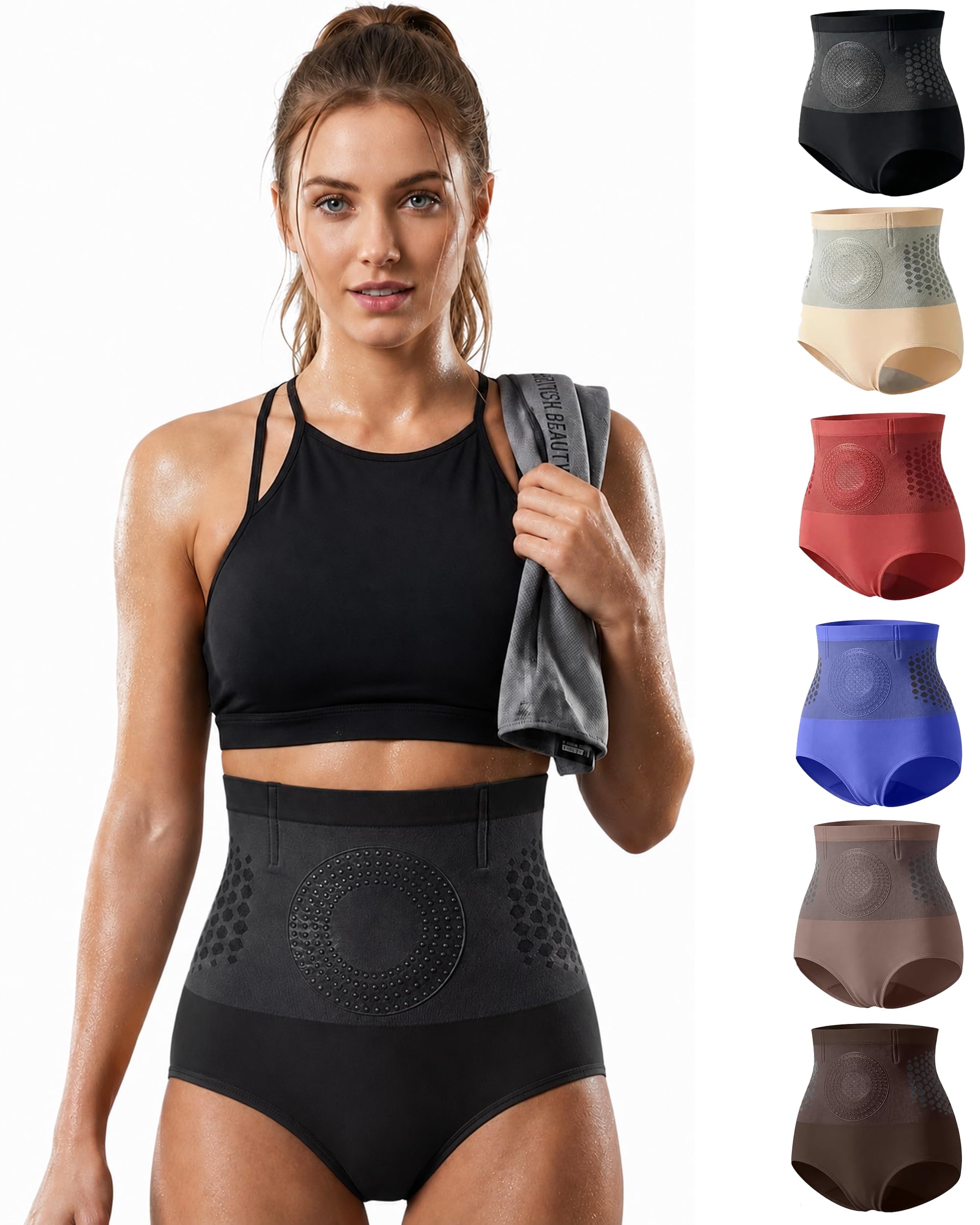 Wxshang Pauraju Thermogenic Fat-Burning Sculpting Shorts, Blueshot Fat Burning Shorts, 360° All-Round Precision Shaping (XL,Black)