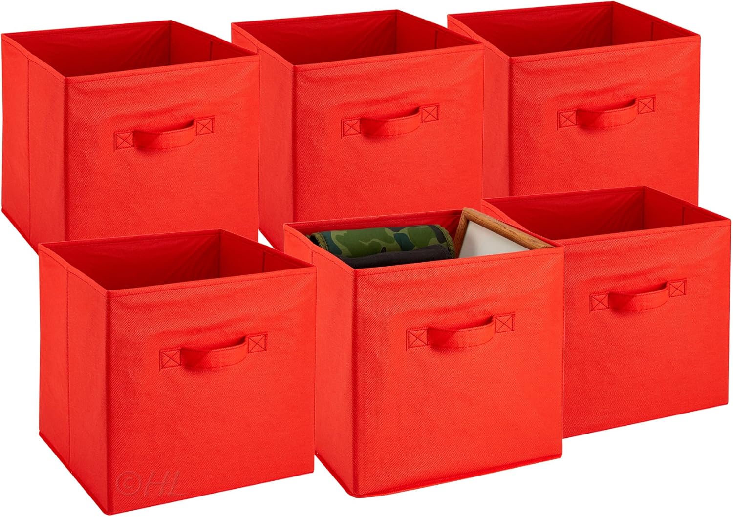 Foldable Cube Storage Bins 6 Pack These Decorative