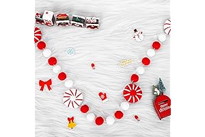 Whaline 8.2Ft Christmas Felt Candy Banner