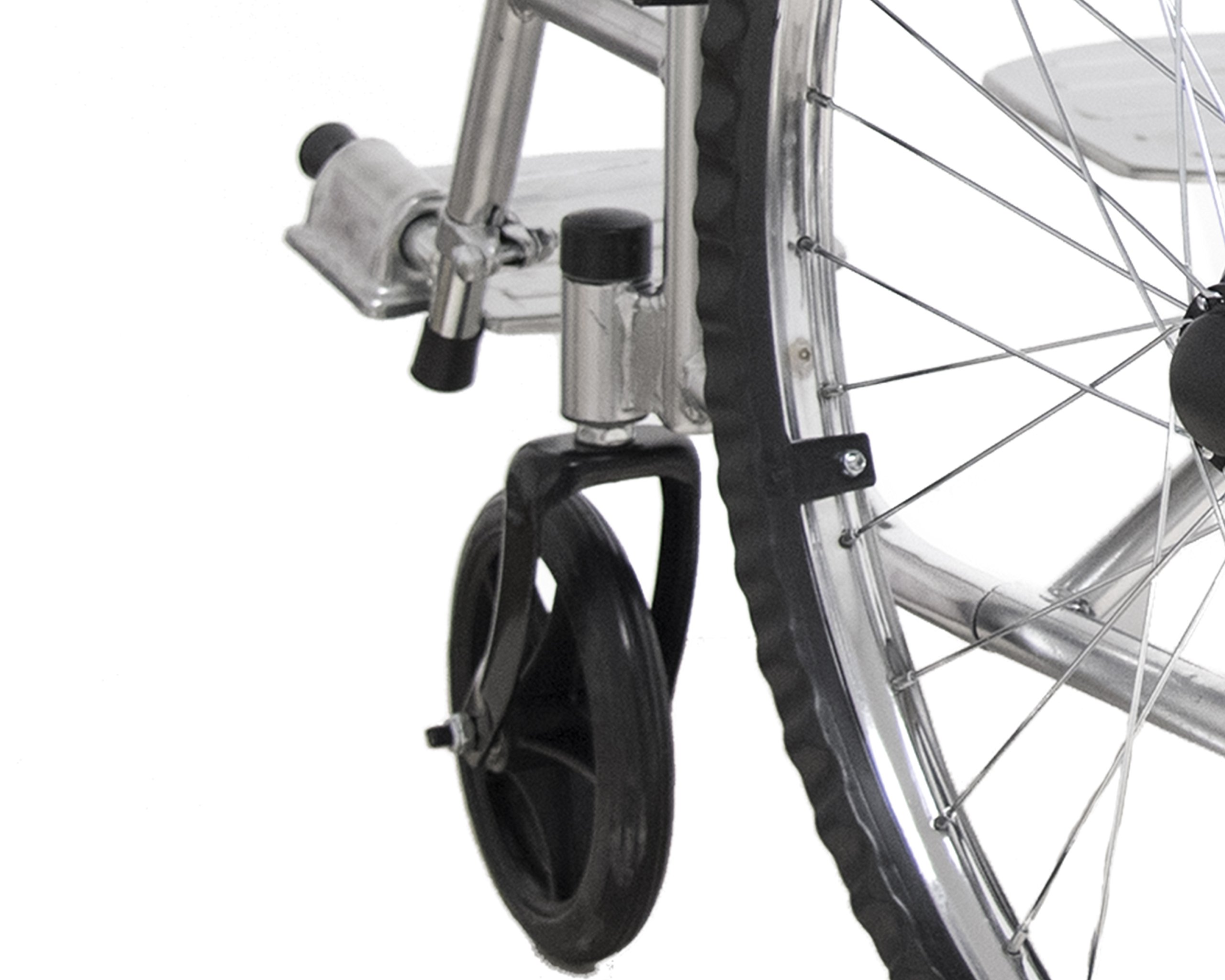 Sedia a Rotelle Pieghevole Leggera ad Autospinta, Carrozzina per Disabili ed Anziani con Braccioli e Poggiapiedi Estraibili, Cintura di Sicurezza, 85 x 69 x 91 cm Colore Nero e Argento