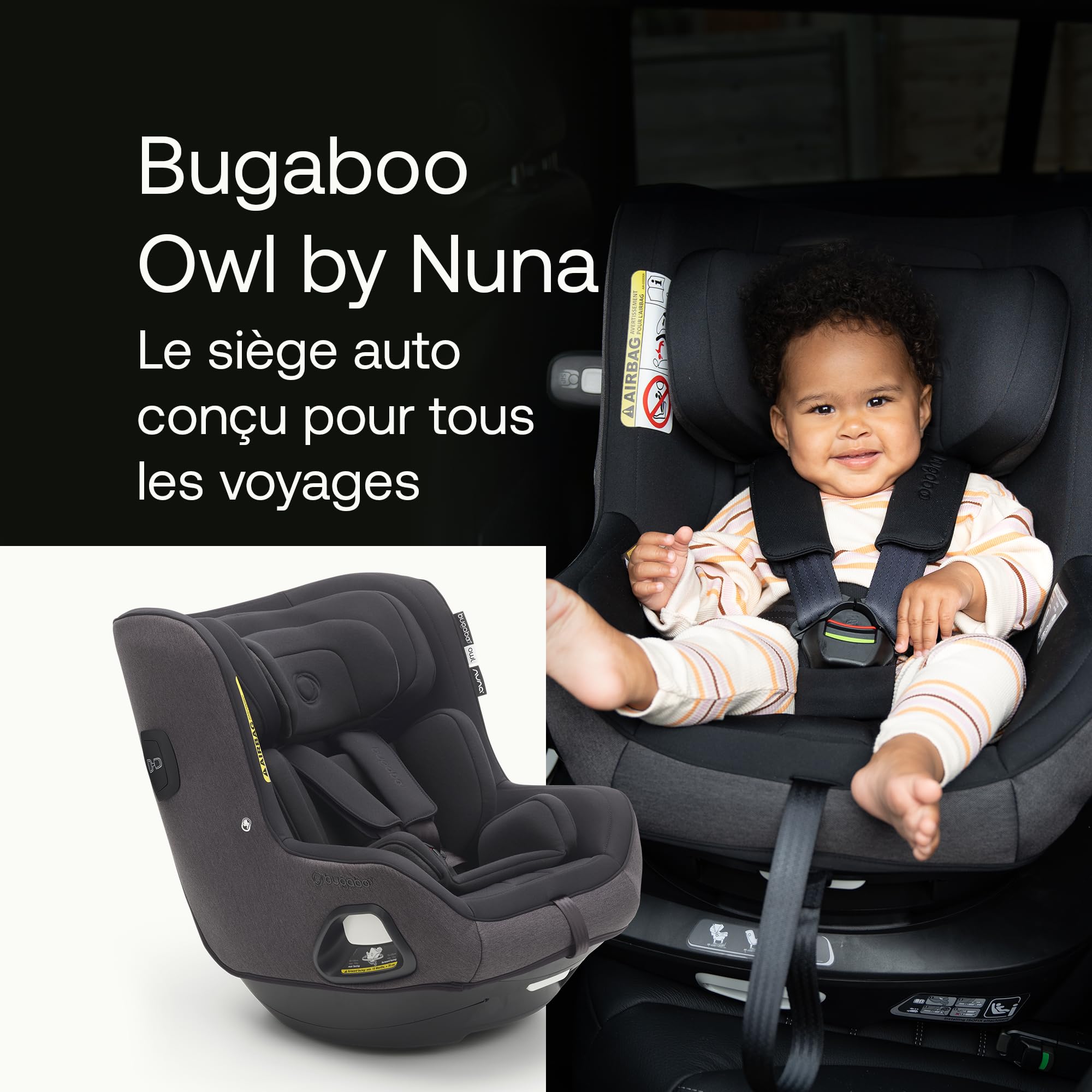 Bugaboo Owl by Nuna Siège auto de la naissance à 4 ans, 0-18 kg groupe 0+/2