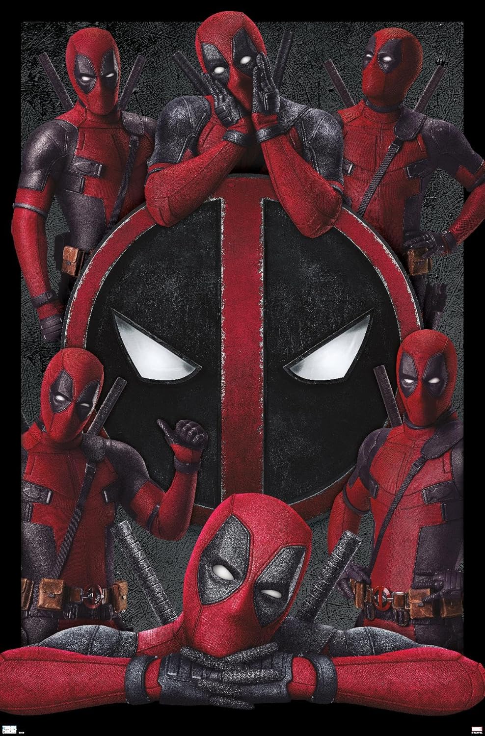 Marvel Deadpool Legacy - Collage Wall Poster, 34L" x 22.4W", Premium Unframed Version