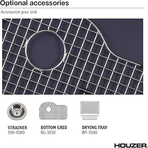 Miniatura 9 de HOUZER PCH-3700 WH Fregadero, Blanco