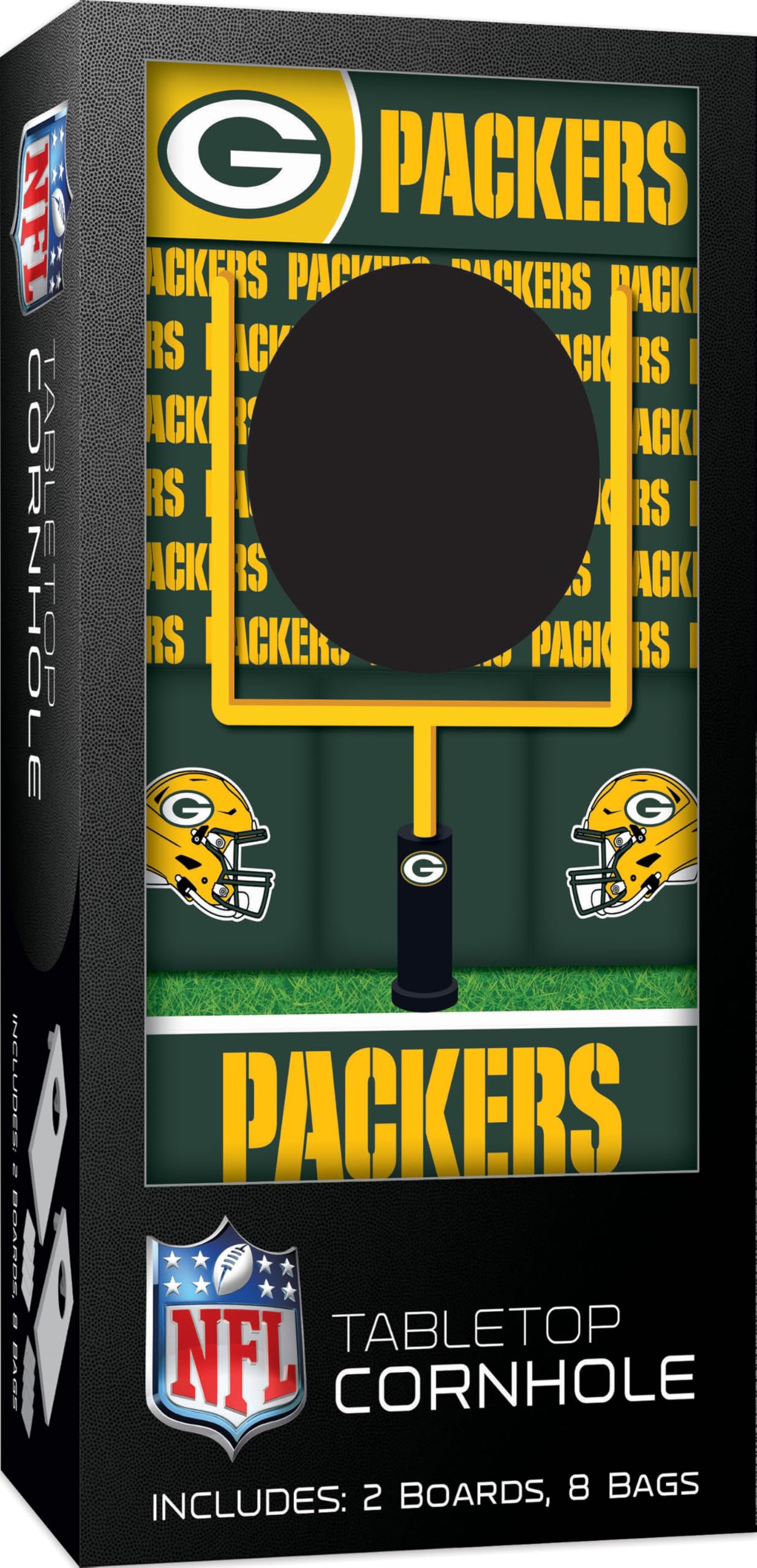 MasterPieces NFL Green Bay Packers Tabletop Cornhole Game Set for Adults