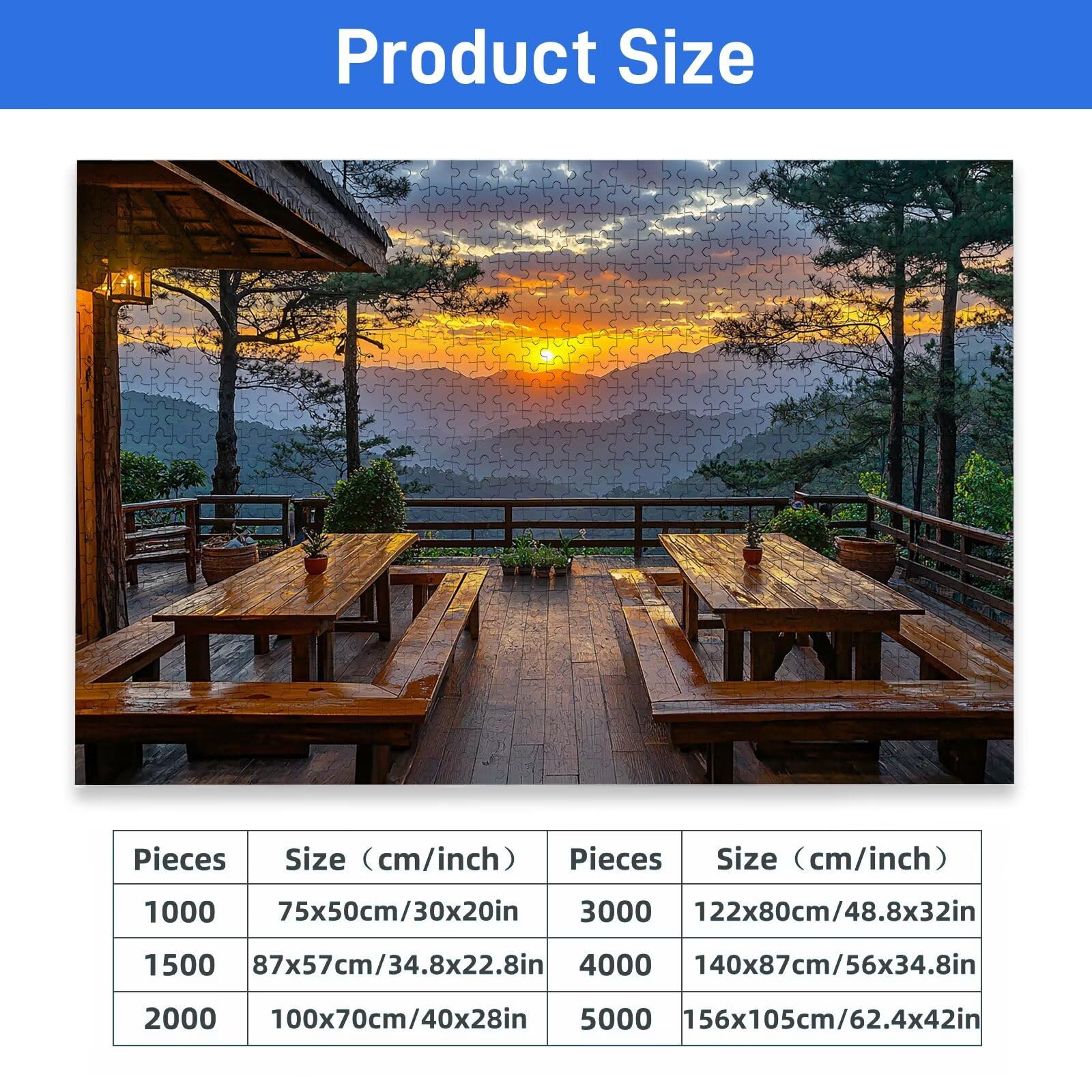 Puzzle Personalizzato con Foto, 5000 Pezzi Puzzle Personalizzato Legno, Foto Personalizzata Idea Regalo di Alta Qualità con Scatola Regalo, Regali per Festa della Mamma, Anniversario e Natale, X-426