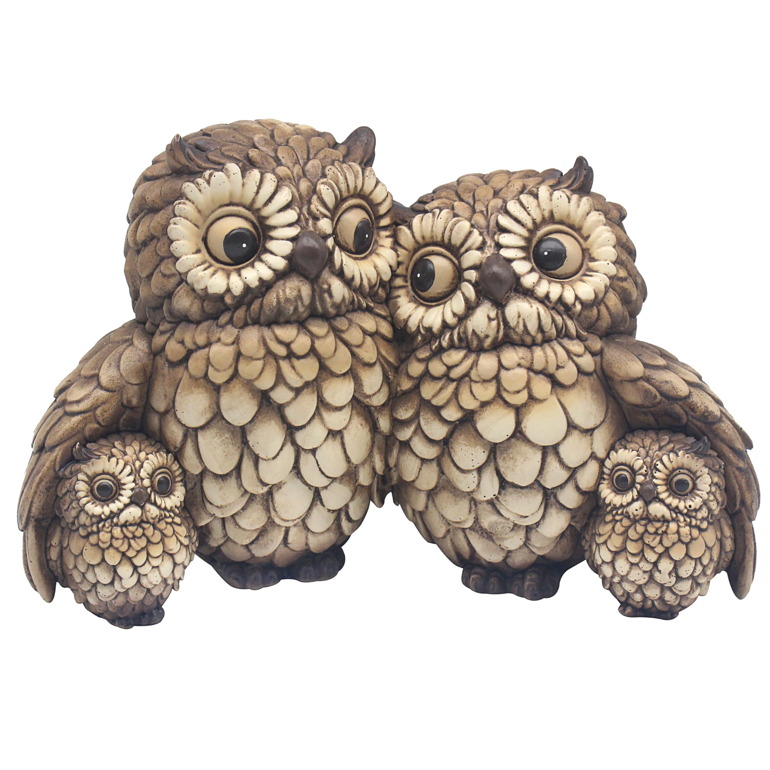 Lesser & Pavey Hooters Twin Owls Two Babies Home Decor Figurines & Ornaments For Home & Office | Decorative Home Accessories Statues For Indoor & Outdoor | Lovely Gifts for Women & Men