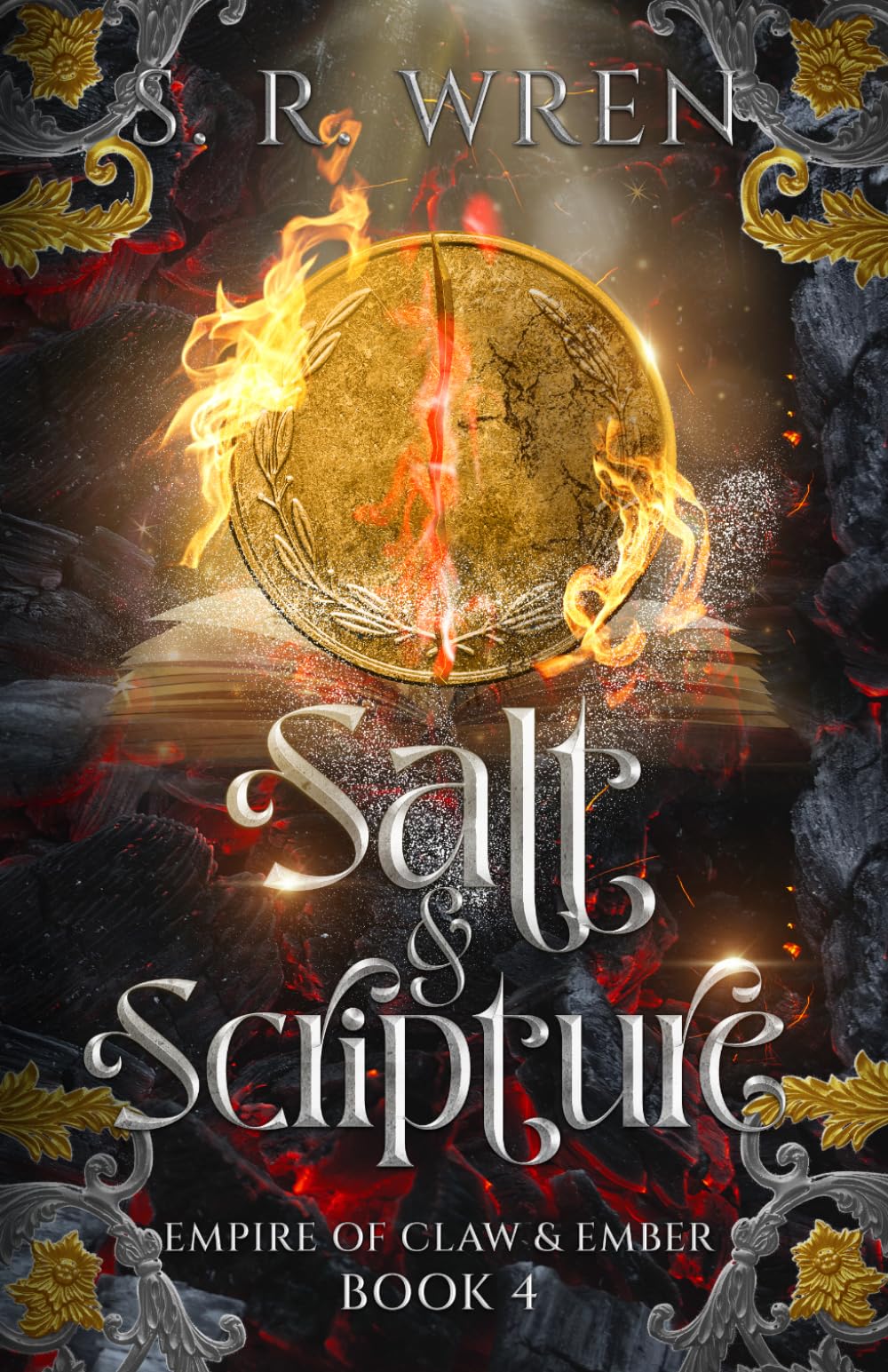 Salt & Scripture: An Epic Fantasy Romance Book in a World Filled with Magic and Beasts (Empire of Claw & Ember)