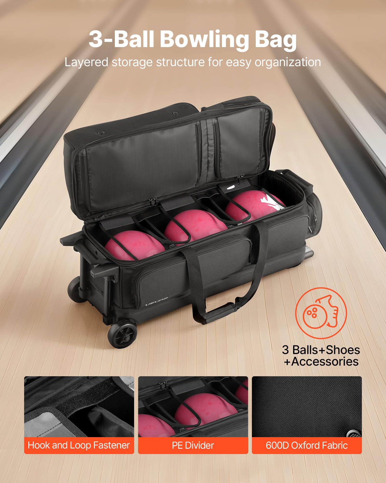 VEVOR Borsa per palla da bowling