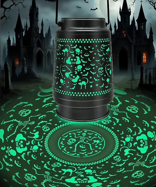 Aalnfe Solar Lanterns Outdoor Waterproof Halloween Decorations Scary Skeleton Lights for Garden, Patio, Yard, Lawn Porch Halloween Decor Hanging Solar Lights Unique Gifts for Outdoor Decor