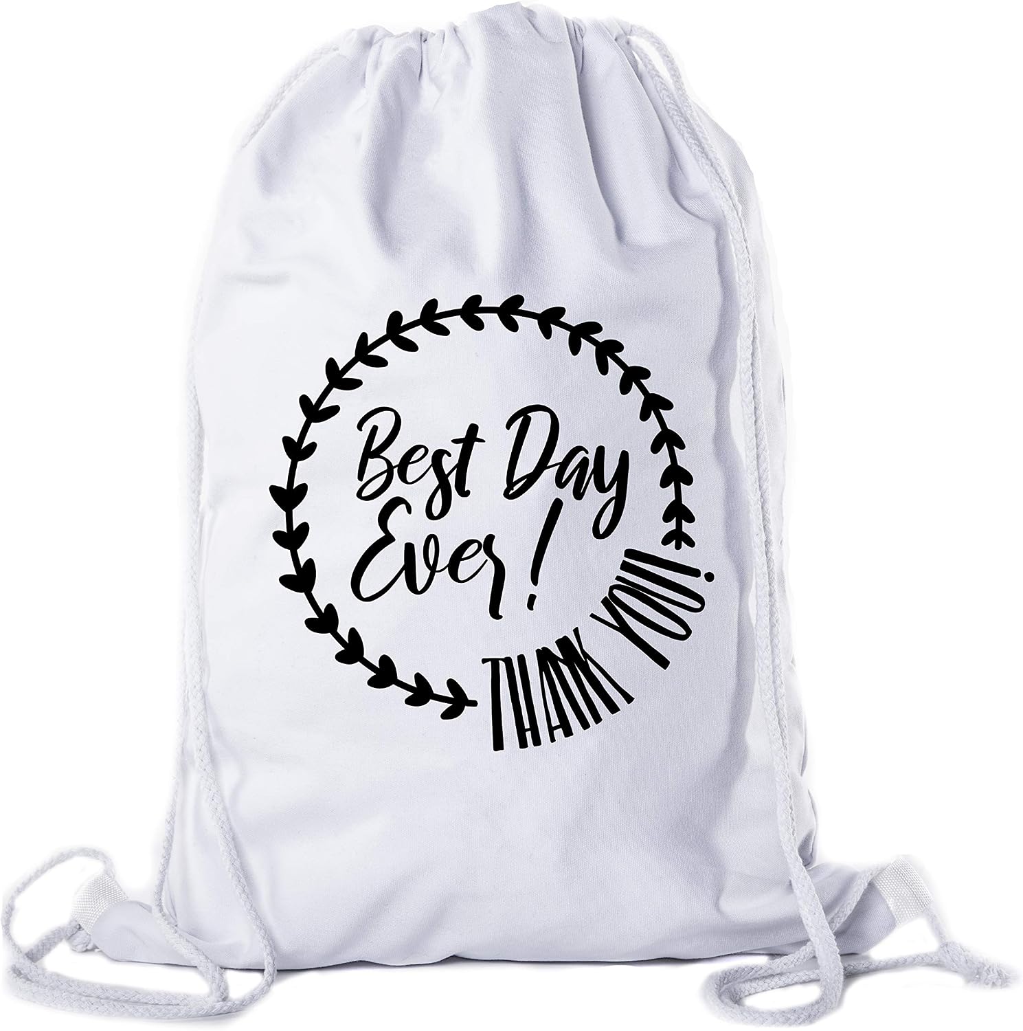 Wedding Welcome Bags, Cotton Drawstring Backpack Favor Bags for Wedding Guest