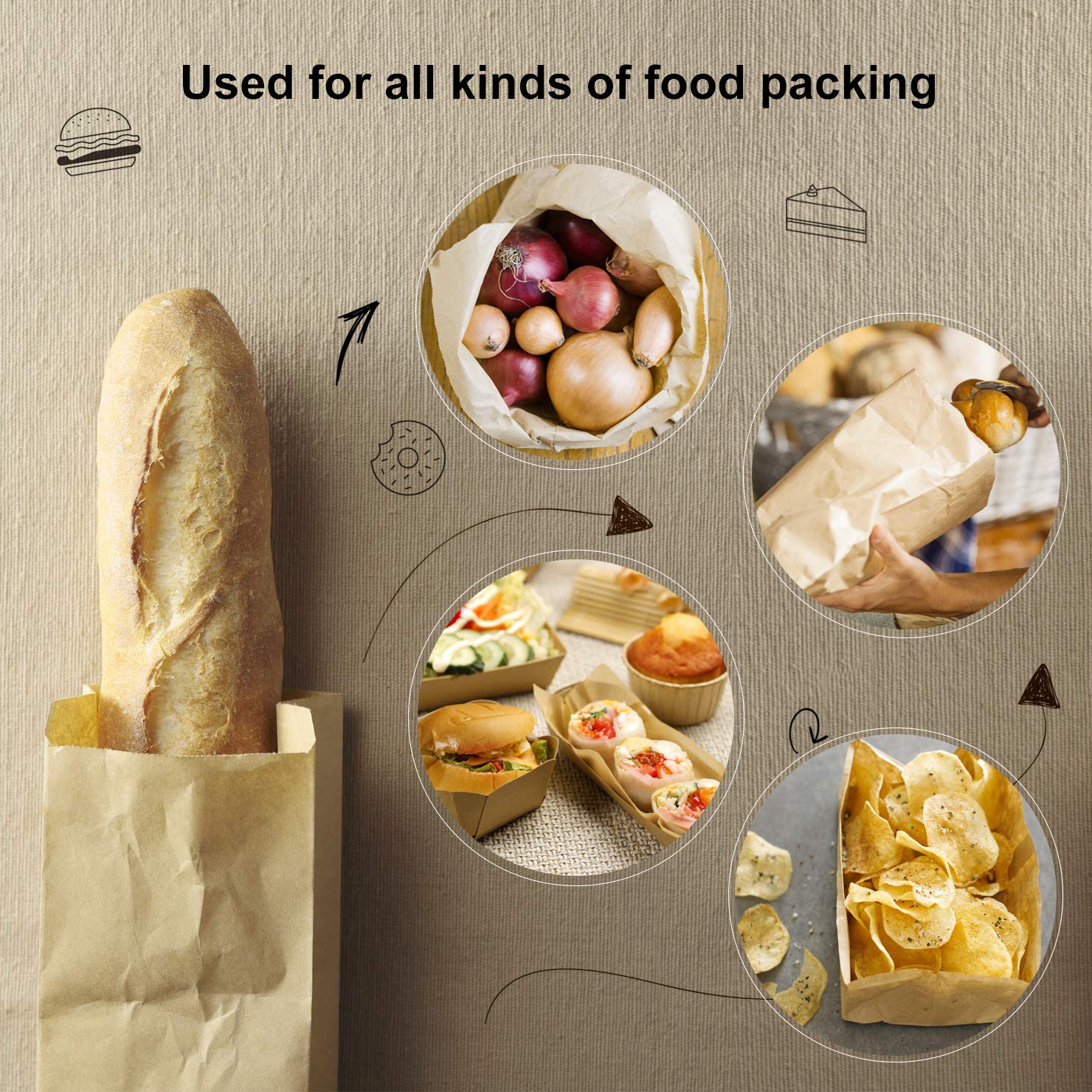 Happyroom Butcher Paper BBQ Kraftpapier 45cm x 52m BBQ Kraftpapier Cooking Paper für Kochen, Geräuchert, Gegrillt, Frittiert, Backwaren, Geschenkpapier für Lebensmittel FDA Approved (45cm*52m)