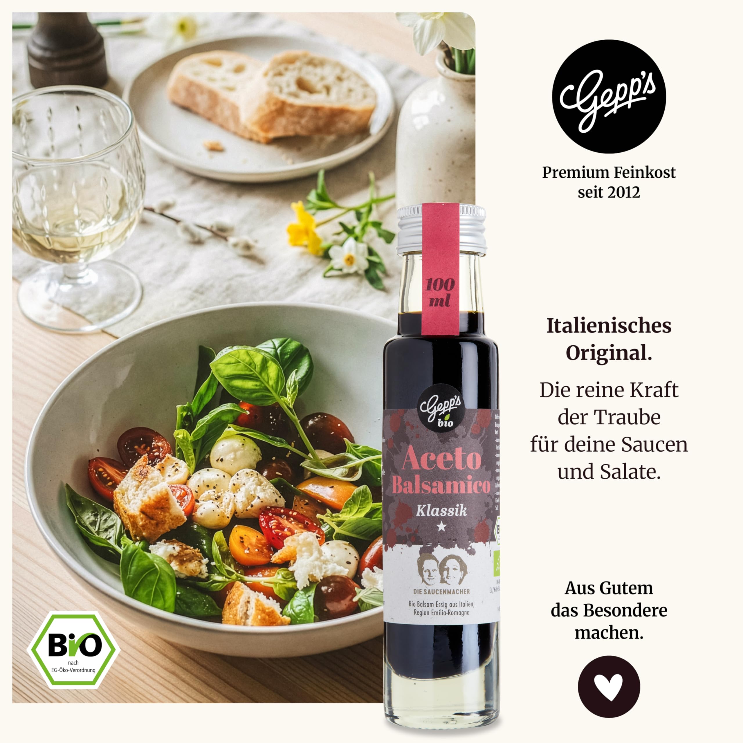 Gepp’s Feinkost Italienreise Geschenkset mit italienischen Delikatessen Rotwein 750 ml Trüffel-Olivenöl