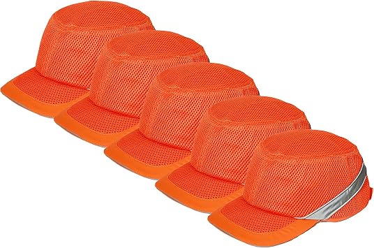 Zojo Baseball Bump Cap Hard Hat Helmet,5PCS Reflective Breathable Lightweight Safety Cap for Men and Women