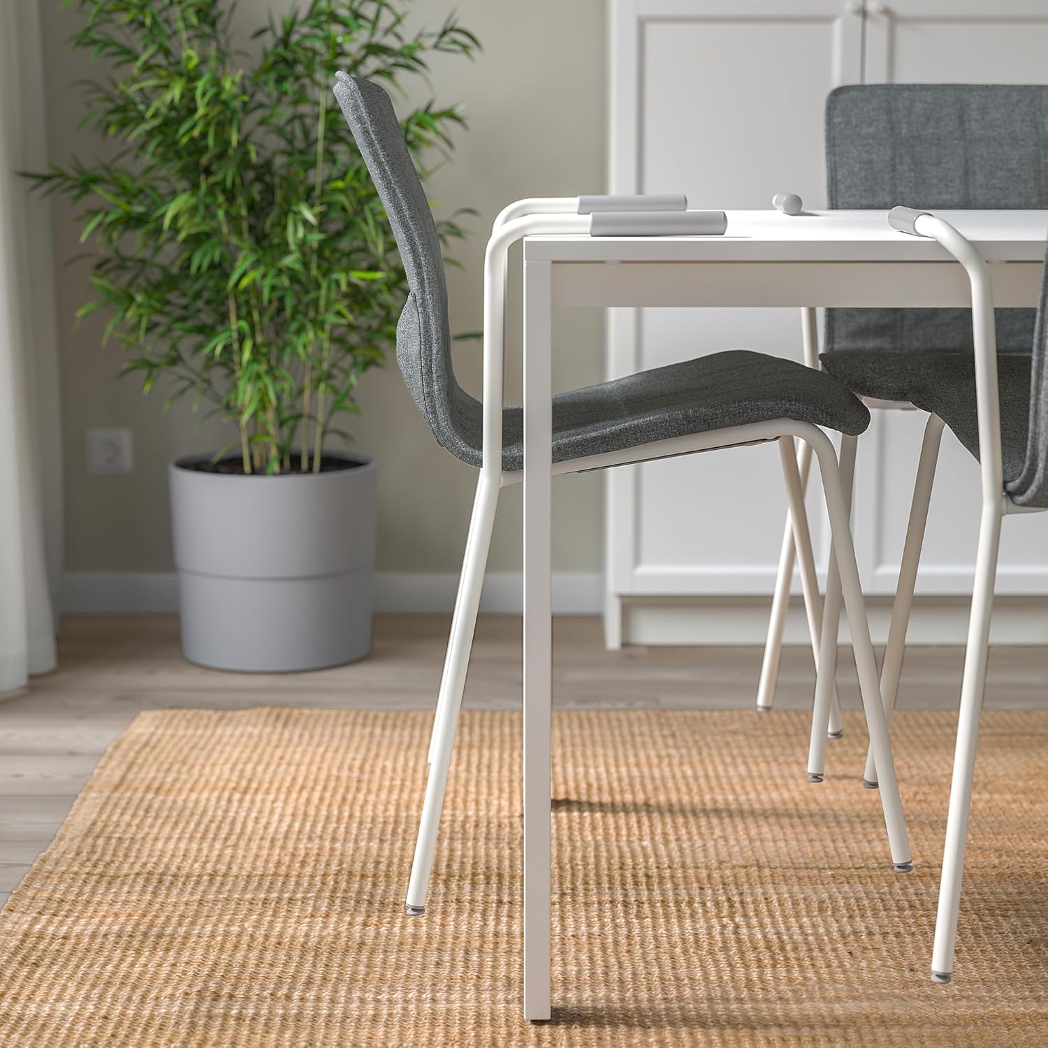 LÄKTARE Conference chair, medium grey/white