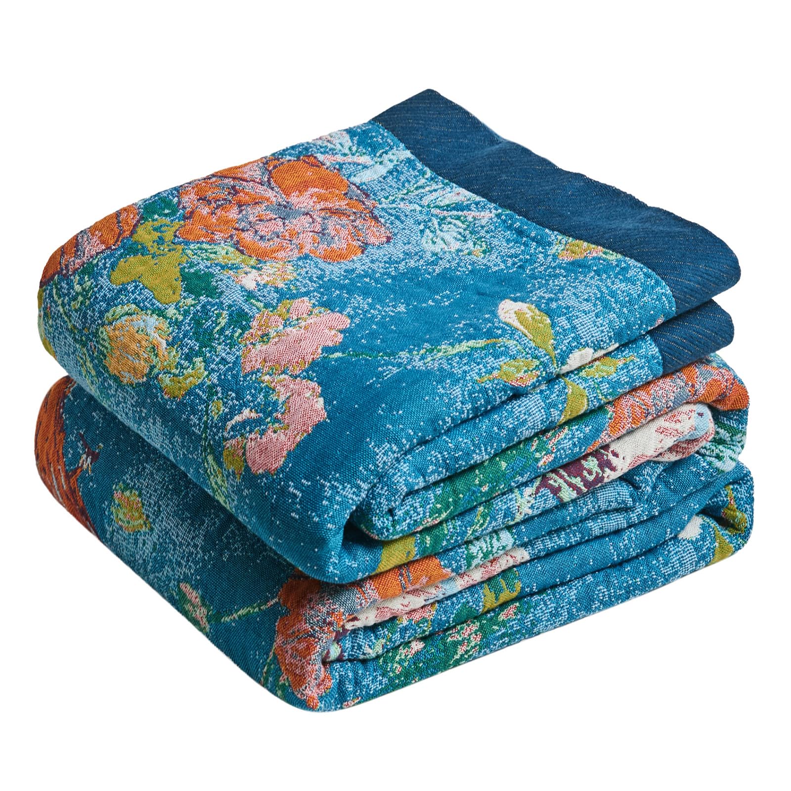 LUTBM Boho Throw Blanket for Couch 50"x60", Cotton Decorative Bed Throw