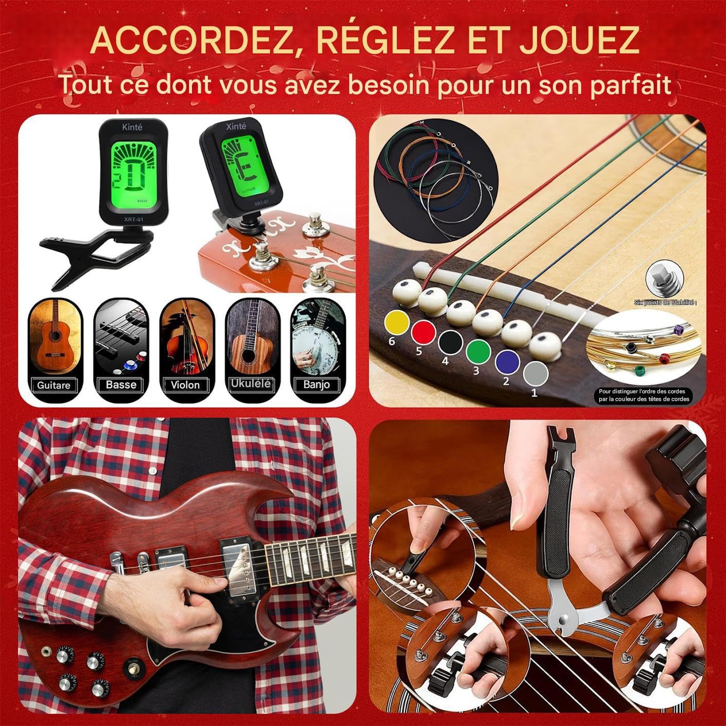 Calendario Conto Alla Rovescia Accessori Musicali per 24 Giorni