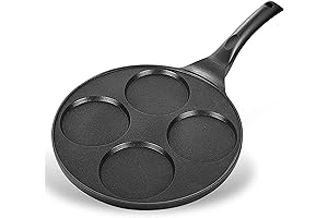 Pancake Pan 4 Cups Pancake Maker - Nonstick Pancake Griddle With PFOA Free Coating