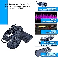 Vista 5 de Seismic Audio Cable Snake Sub Send XLR de Bajo Perfil de 8 Canales, Cable Divisor XLR, 25 Pies