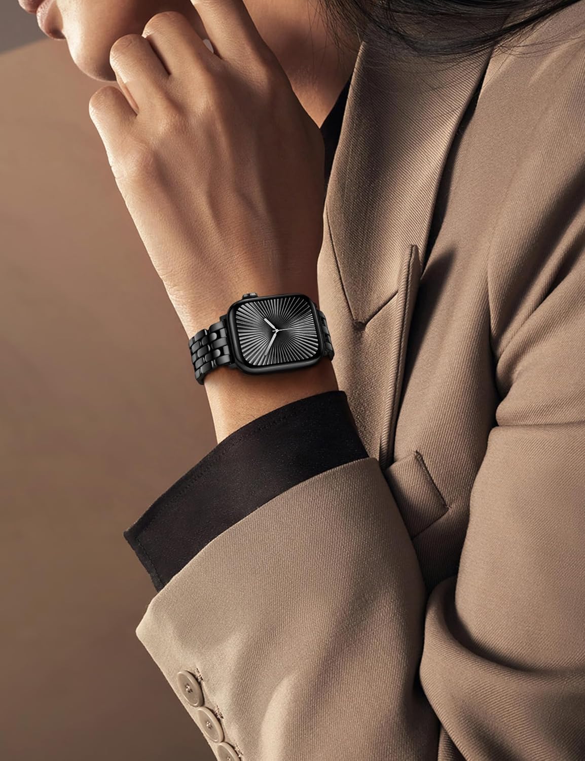 TOYOUTHS Designer Vintage Dressy Bracelet for Apple Watch Band Women 42/40/41/38/44/45/46/49mm, Stainless Steel Elegant Luxury Metal Strap for iWatch Series 11 10 9 8 7 6 5 4 SE/Ultra 3 2 1 - Image 5