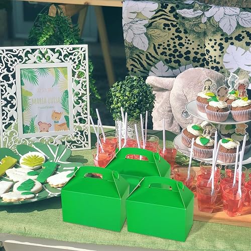 Miniatura 5 de Caja de golosinas verde para fiestas