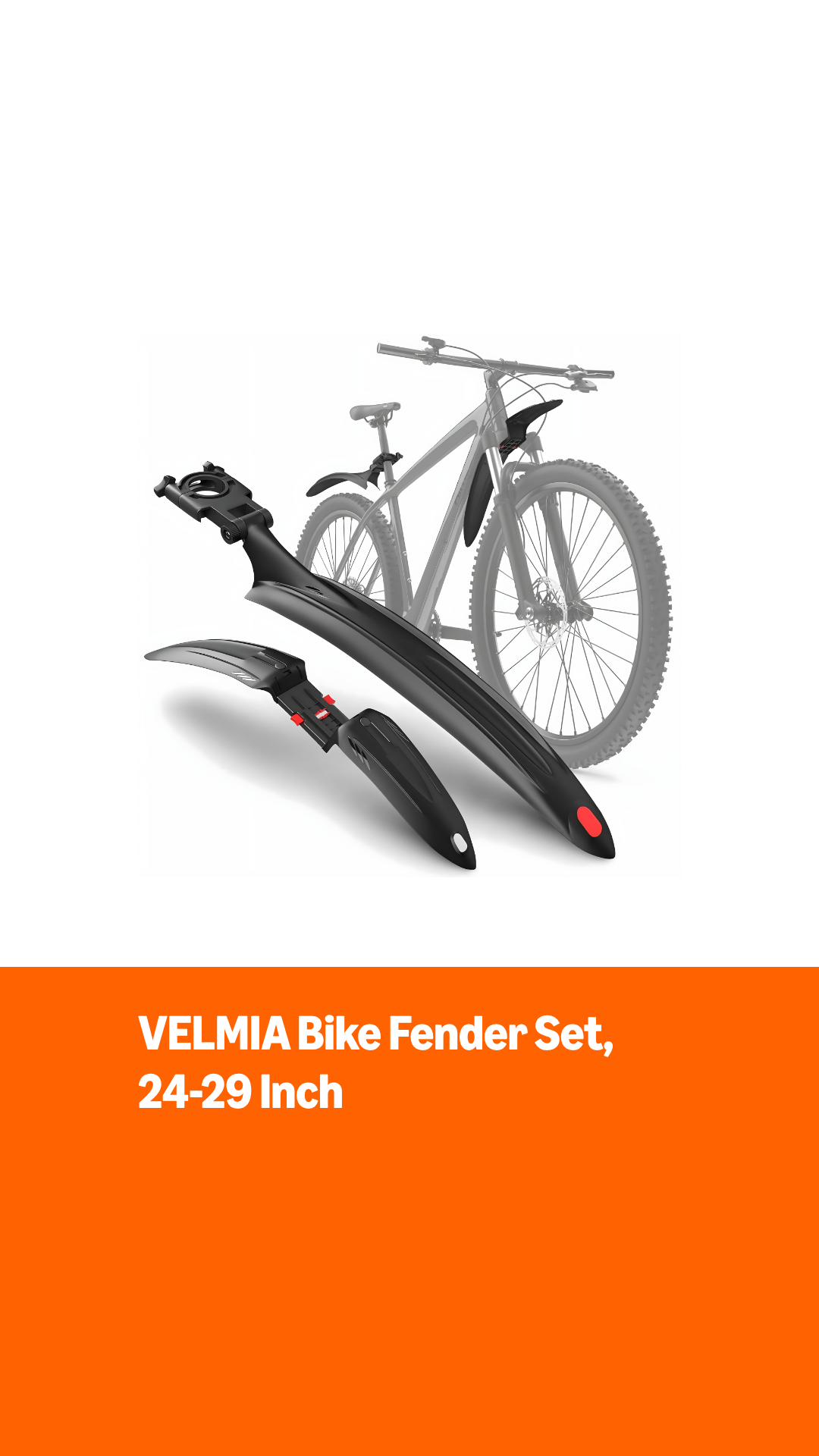 velmia schutzblech Fahrrad Set [24-29 Zoll] Abus Fahrradschloss-Halterung Halter SH track bikes Choose Option:Platform Composite/Plastic 9/16