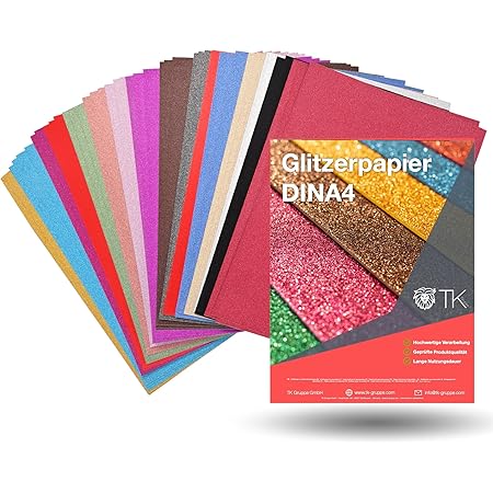 Lot De 40 Feuilles De Papier Cartonné Pailleté Pour Projets D