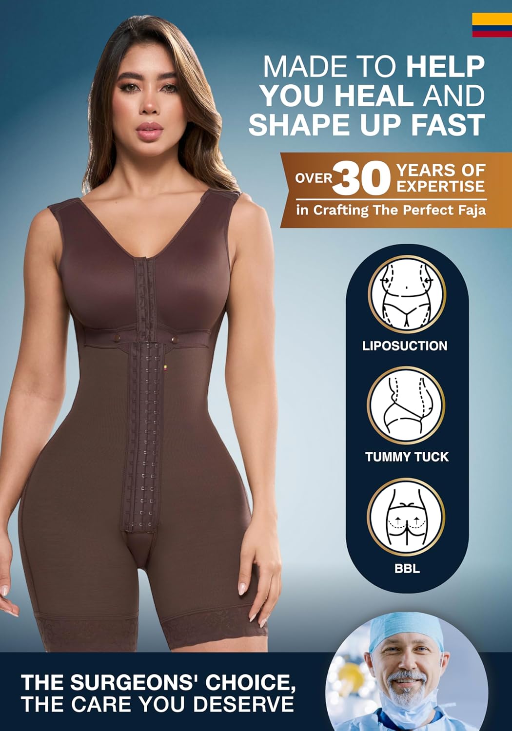 Sonryse Faja Colombianas Post Surgery Compression Garment Stage 2 Fajas Reductoras y Moldeadoras - Image 5