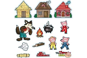 Peryiter Felt Board Story Set: Bring the Three Little Pigs to Life!