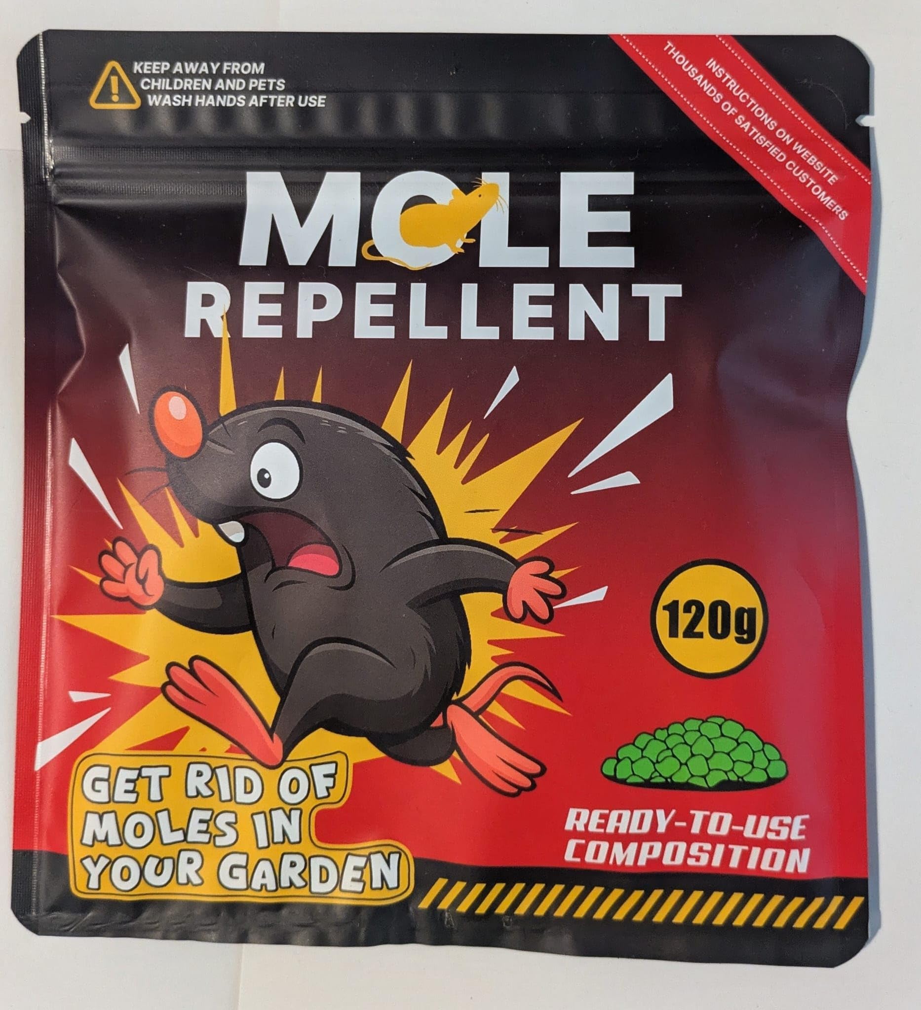 Swiftpestproducts Mole Repellent Ready-to-Use Composition Granules, 120g