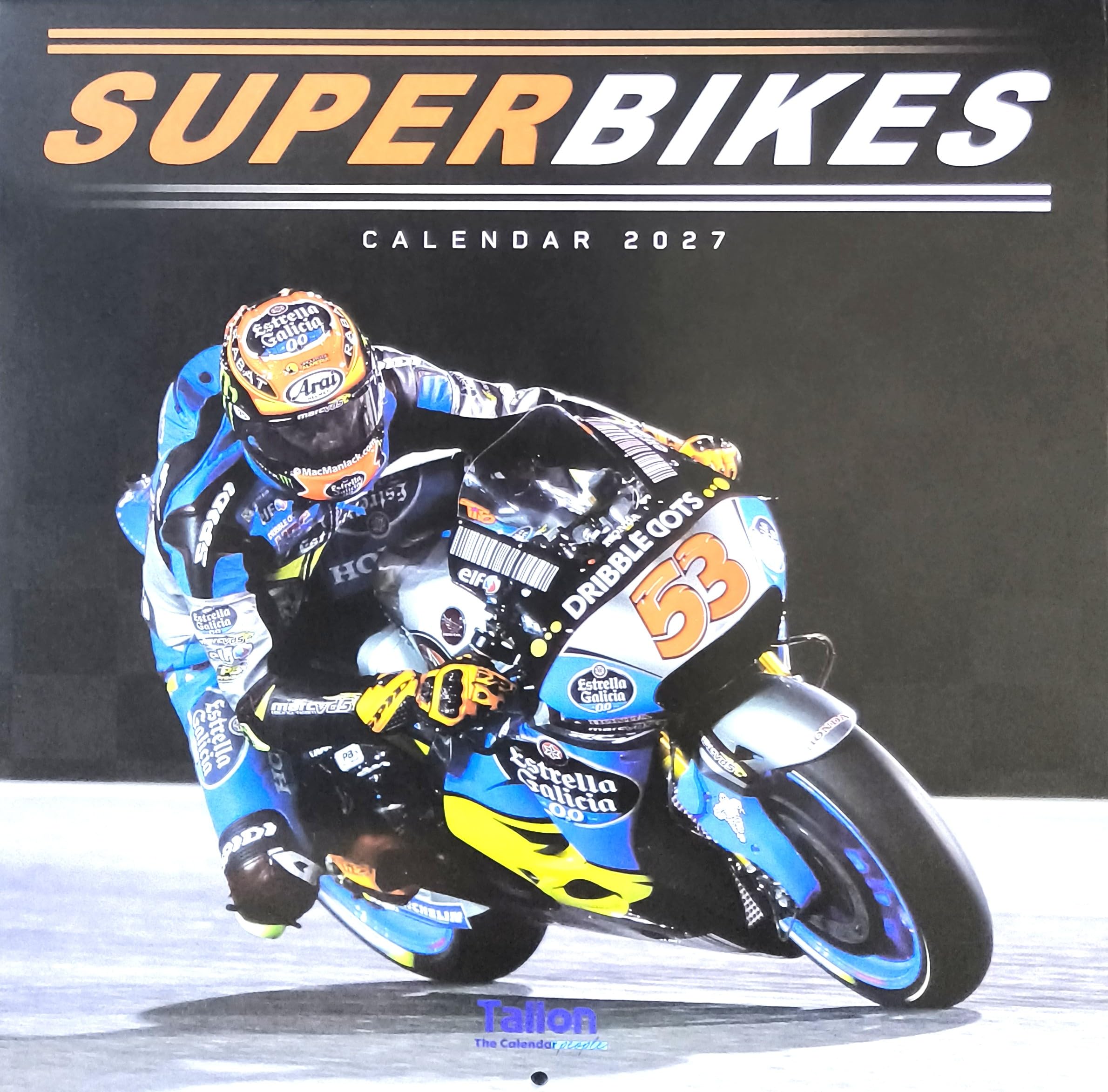 2027 Superbikes Wall Calendar Sports 16 Months Motorbikes Performance