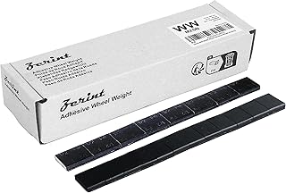 ZERINT WW-M2SB Adhesive Wheel Weights Kits Slim Style, 304pcs (1/4 oz 240 pcs, 1/2 oz 64 pcs), Stick on Wheel Weights, Strong Black Adhesive Wheel Balancers