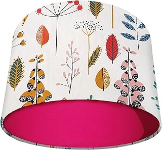 UK Handmade Light Lamp Shades - Scandi Flowers - Choice of Colours