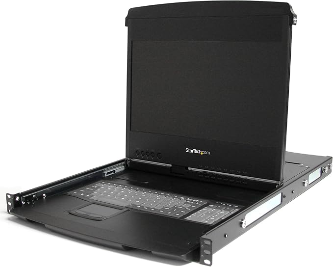 StarTech.com 1U 17” HD 1080p Dual Rail Rackmount WIDEscreen LCD Console ...