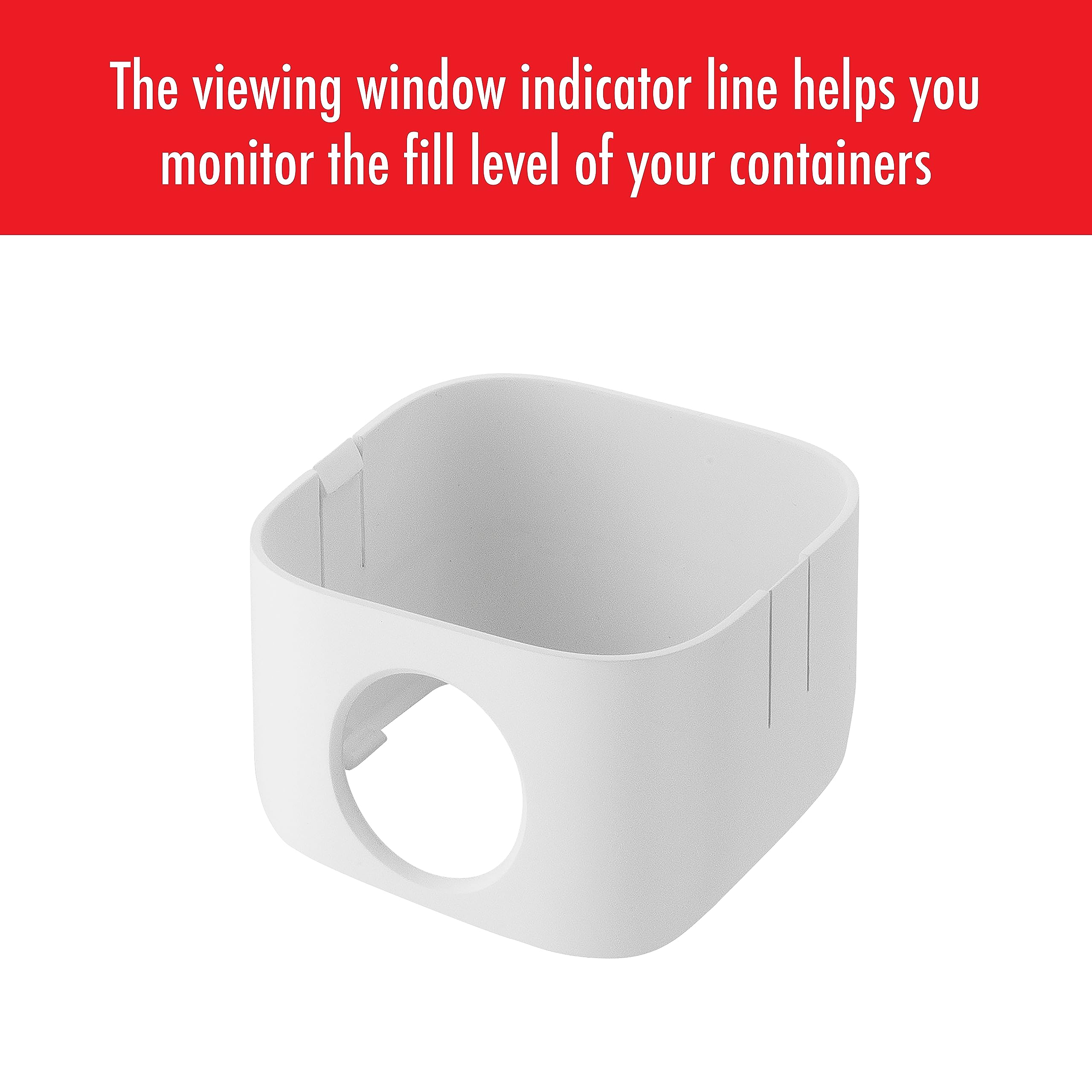 ZWILLING Fresh & Save Cube Box Contenedor de almacenamiento de alimentos, pequeño extra alto, color blanco