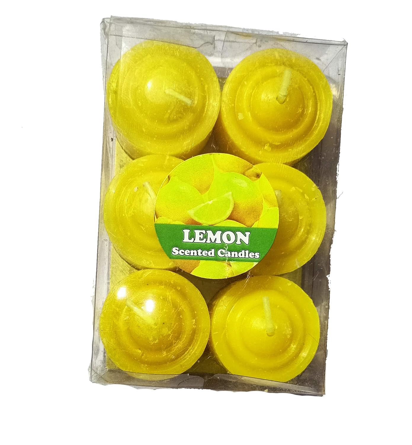 Lemon Scented Highly Fragranced Candles Light Pack of 12 Amazon.in