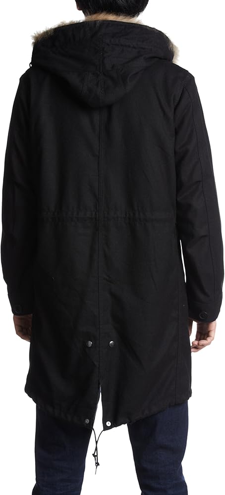 Amazon | [ルイス] ウールロングモッズコート LU12E008004 19 ブラック